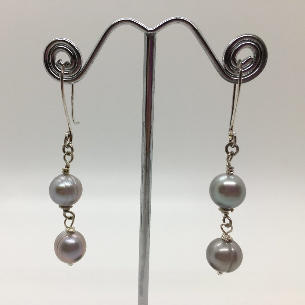 Silver Pearl  Drops